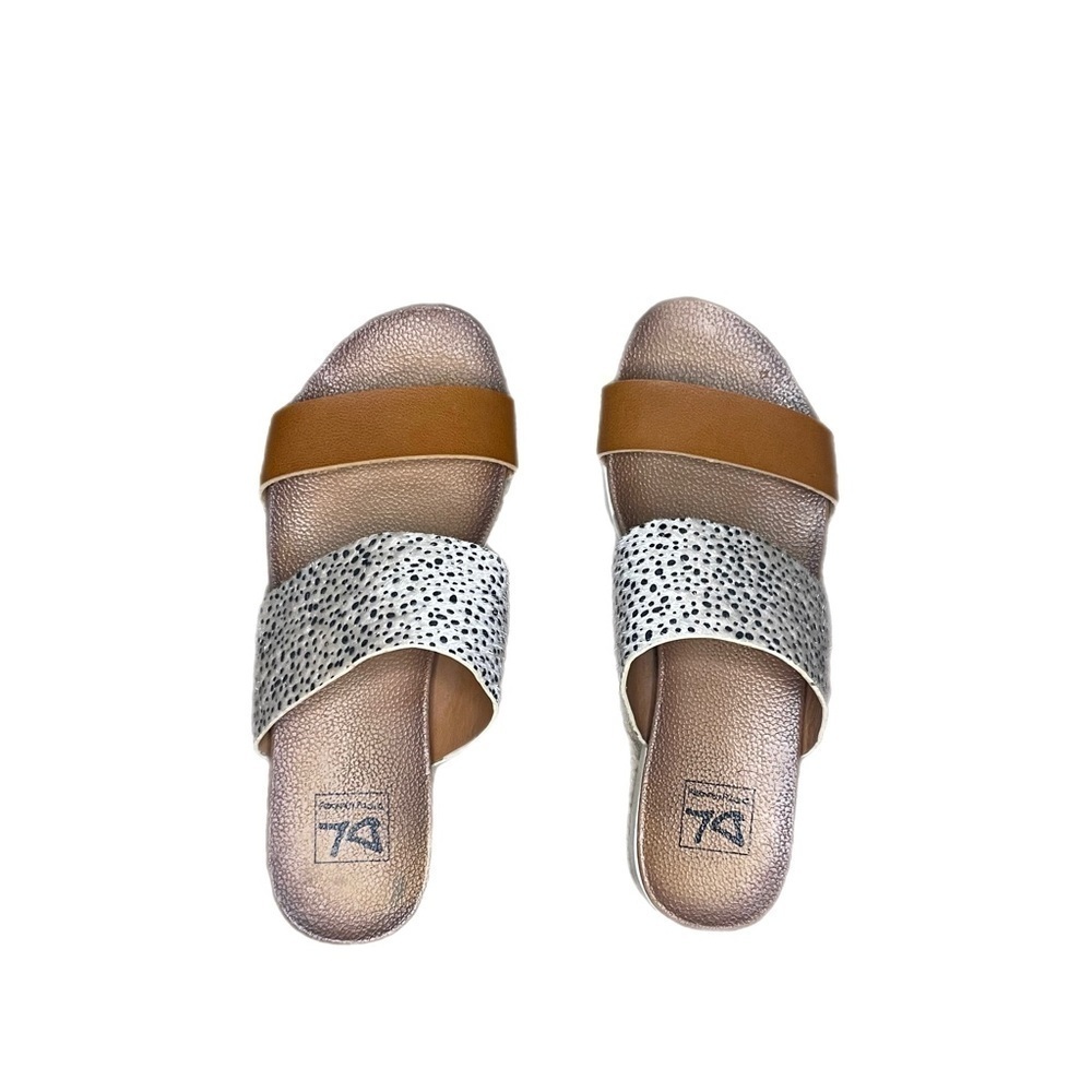 Dirty Laundry Tan & Cheetah Sandals Womens Size 9